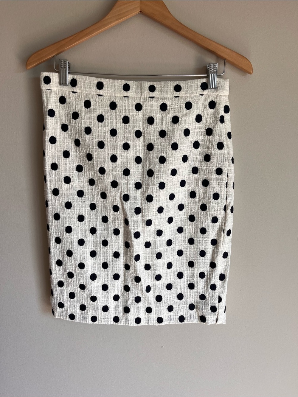 J. Crew NEW Women’s Polka Dot Textured Tweed Pencil Skirt Size 4P Preppy Classic